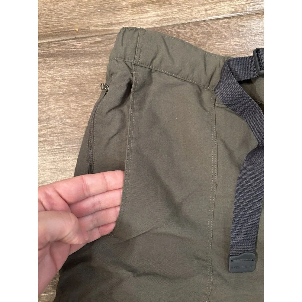 The North Face Pants Mens XL Convertible‎ Hiking Zipper To Shorts Belted Logo